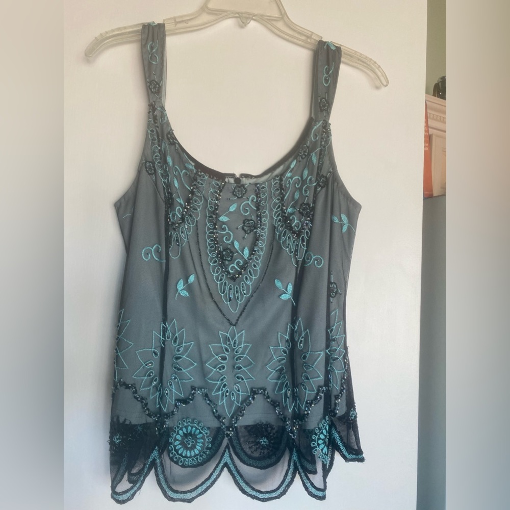 Beaded cocktail top